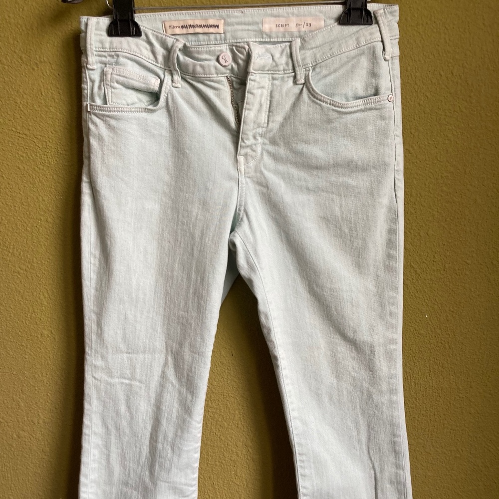 Pilcro Cropped Jeans - Pale Blue